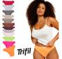 Imagem de Calcinha Feminina Tanga Microfibra Trifil-Kit 3 Calcinha 4403