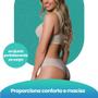 Imagem de Calcinha Fio Dental Lisa Selene De Microfibra Sem Costura Com Corte A Fio
