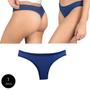 Imagem de Calcinha Fio Dental Try Basics Algodão Cotton Básica Lisa Moda Lingerie