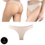 Imagem de Calcinha Fio Dental Try Basics Algodão Cotton Básica Lisa Moda Lingerie