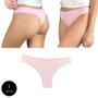 Imagem de Calcinha Fio Dental Try Basics Algodão Cotton Básica Lisa Moda Lingerie