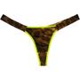 Imagem de Calcinha Fio Duplo Animal Print Neon Luxo Sensual Amarelo