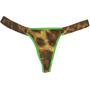 Imagem de Calcinha Fio Duplo Animal Print Neon Luxo Sensual Verde