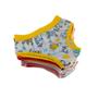 Imagem de Calcinha infantil de algodão com cós, tam GG, estampas variadas, kit com 6 uni 