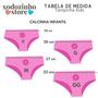 Imagem de Calcinha Infantil Kit com 3 Sortidas - Tampinha Kids