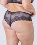 Imagem de Calcinha plus size calesson todo em renda com laterais largas