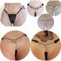 Imagem de Calcinha Sexy Preta com palavra 'T' em Strass