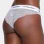 Imagem de Calcinha Tanga Calvin Klein Canelada Renda Feminina