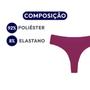 Imagem de Calcinha Tanga Corte A Laser Microfibra Kit C/ 4 Peças