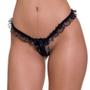 Imagem de Calcinha Zíper Fio Dental Lingerie em Renda Moda de Baixo - DY200039