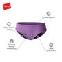 Imagem de Calcinhas menstruais femininas Hanes Comfort Boyshort 14 anos, pacote com 4