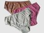 Imagem de Calcinhas Senhora Feminina Kit 5 Tanga Calçola Algodão Cotton Reforçada Plus Size