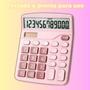 Imagem de Calculadora 12 digitos rosa 837B mesa balcão escritório grande