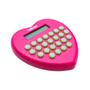 Imagem de Calculadora Bolso Formato Coração Rosa 8 Dígitos Letron