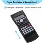 Imagem de Calculadora Cientifica 240 Funções 10 Digitos 2 Linhas Com Capa - IT Blue LE-6006