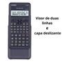 Imagem de Calculadora Científica Original Casio FX-82MS DH 2nd Edition 240 Funções SVPAM Preta AAA