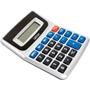 Imagem de Calculadora de Mesa 12 Dígitos Prata Duo com Bateria