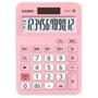 Imagem de Calculadora de Mesa 12 Dígitos Rosa com Alimentação SOLAR/BATERIA