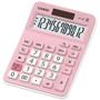 Imagem de Calculadora de Mesa 12 Dígitos Rosa com Alimentação SOLAR/BATERIA