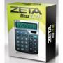 Imagem de Calculadora de Mesa 12 Dígitos Zeta com Visor Grande e Alimentação SOLAR/PILHA