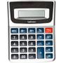 Imagem de Calculadora de Mesa 8 Dígitos Prata Office com Bateria
