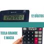 Imagem de Calculadora Eletrônica Digital Com 12 Dígitos Preto Teclas