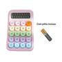 Imagem de Calculadora Estilo Retrô 12 Dígitos com Teclas Coloridas