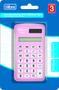 Imagem de Calculadora Tilibra TC21 Rosa Claro 8 Dígitos de Bolso com Capa Plástica Ref: 317098