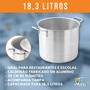 Imagem de Caldeirão De Aluminio Standard 30cm Panela Industrial 18,3 Litros Nova Real