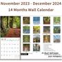 Imagem de Calendário de parede BLYYIEER PATHWAYS 2024 14 meses 30x60cm