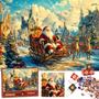 Imagem de Calendário do Advento com Puzzle Homlouue 2024 - 108 Peças para Crianças