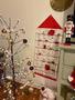 Imagem de Calendário do Advento de Natal da JapanAmStore com bolsos Parede pendurada saco para decoração de contagem regressiva de Natal em casa (vermelho)