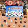 Imagem de Calendário do Advento JYXT Gemstone 2024 com 24 cristais naturais