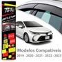 Imagem de Calha Chuva Defletor Inteiriça Slim Corolla Sedan 4 Portas 2019 2020 2021 2022 2023 Fumê