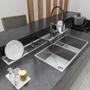 Imagem de Calha Embutida Design Original Em Inox Para Pratos Bancada