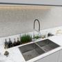 Imagem de Calha Embutida Design Original Em Inox Para Pratos Bancada