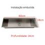 Imagem de Calha Inox Stillus Home Gourmet Luxo 60cm Escovada