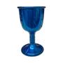 Imagem de Cálice Para Ritual em Alumínio Pintado de Azul 14cm 200 ml
