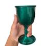 Imagem de Cálice Para Ritual Em Alumínio Pintado De Verde 14Cm 200 Ml