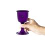Imagem de Cálice Pomba Gira Maria Mulambo Alumínio Roxo 14 cm 200 ml