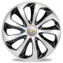 Imagem de Calota 14 Velox Silver Black Gm Meriva Agile Prisma