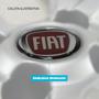Imagem de Calota Aro 14 Prata Fiat Cronos 2023 2024 Emblema Resinado