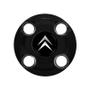 Imagem de Calota Central Roda De Ferro New Cap emblema resinado Citroen C3 C4 Preto