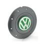 Imagem de Calota Centro Roda Ferro VW Amarok Aro 14 15 5 Furos Grafite Emblema Verde