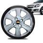 Imagem de Calota Chevrolet Gm Aro 15 Montana Prata Logo Gm Preto