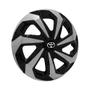 Imagem de Calota Esportiva Aro 15 Spider Black/Silver Toyota Etios Prius Yaris