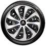 Imagem de Calota Esportiva Velox 15 Silver Black Citroen C3 C4 (Unidade)