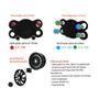 Imagem de Calota esportiva velox aro 14 black silver - 4704
