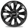 Imagem de Calota Esportiva Velox Aro 15 Preta Hyundai Hb20s Hb20x