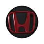 Imagem de Calotinha 55mm Centro de Roda Esportiva KRMAI Honda Civic SI Preta Brilhante Emblema Vermelho